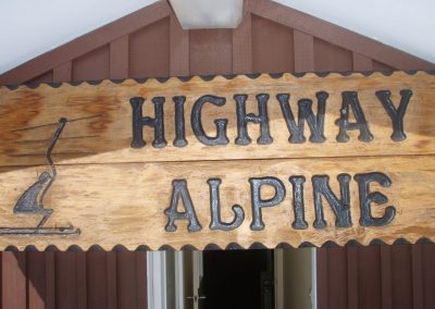 Highway Alpine sign