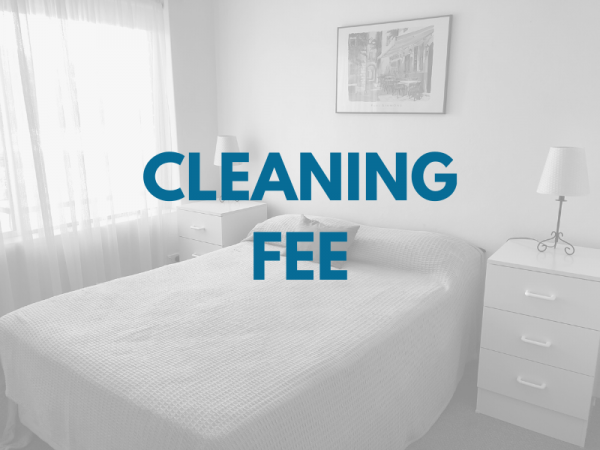 Cleaning fee at Thurlow Lodge, Nelson Bay